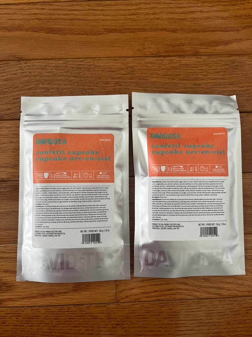 DAVIDsTEA Confetti Cupcake Low Caffeine Rooibos Tea (2 x 50 grams)